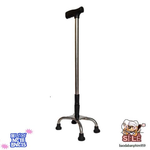 Gậy Chống 3 Chân B-933 - Thiết Bị Hỗ Trợ Di Chuyển An Toàn Cho Người Già - Điều Chỉnh Chiều Cao Linh Hoạt, Chất Liệu Bền Bỉ