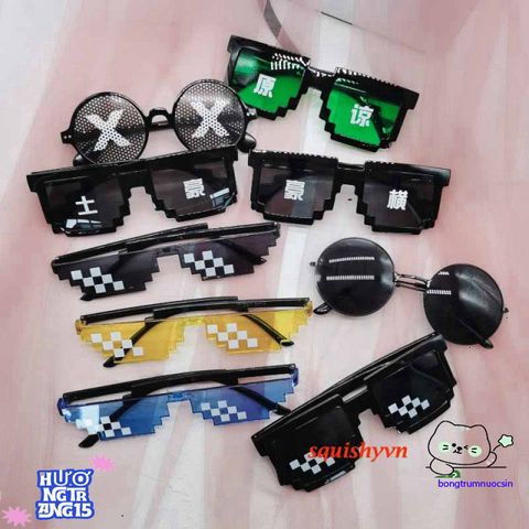 Kính Mát Thug Life PVN52031 - Kính Mát Đen Phong Cách Game Thủ, Phụ Kiện Thời Trang Cá Tính Cho Fan Game