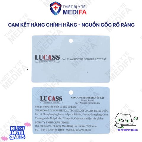Gậy Chống Lucass BK32 - Gậy Đi Bộ 4 Chân Cao Cấp Dành Cho Người Già, Điều Chỉnh Chiều Cao, An Toàn Chống Trơn Trượt