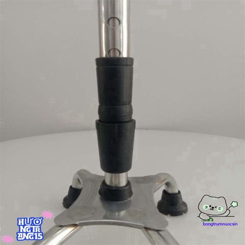 Gậy Chống Đi Bộ INOX 4 Chân - Điều Chỉnh Chiều Cao Cho Người Già, Người Khuyết Tật, Tập Đi An Toàn, Chất Liệu Cao Cấp