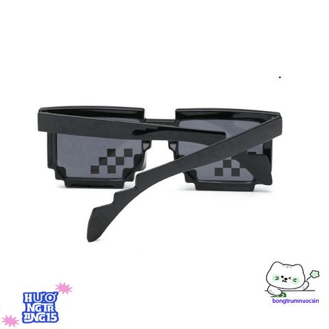 Kính Mát Vintage Minecraft Hình Vuông - Quà Tặng Thời Trang Cho Các Fan Nhí, Phong Cách Du Lịch ấn Tượng