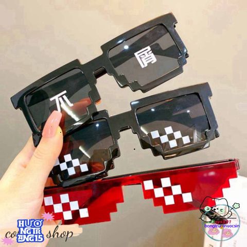 Kính Mắt Thuglife 6 Chấm MINECRAFT - Kiểu Dáng Thời Trang Cá Tính Cho Nam Nữ, Hàng Chất Lượng Cao