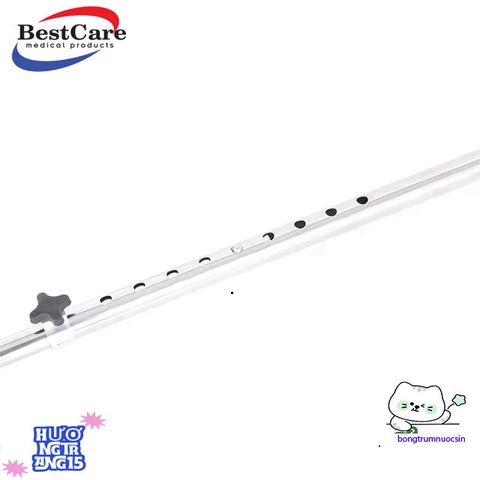 Gậy Đỡ 4 Chân Inox Điều Chỉnh Chiều Cao 80-98cm - Gậy Tập Đi An Toàn Dành Cho Người Già, Hỗ Trợ Phục Hồi Chức Năng