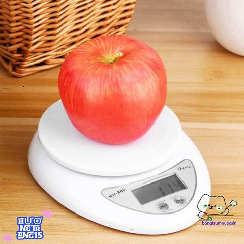 Cân Điện Tử Nhà Bếp Nhỏ Gọn 5kg - Cân Đo Chính Xác Với Màn Hình LCD Đơn Giản Sử Dụng, Tiết Kiệm Không Gian Cho Mọi Mục Đích