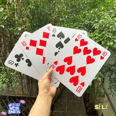 Bộ Bài Khổng Lồ A4 Cho Ảo Thuật Gia - Phụ Kiện Trang Trí Độc Đáo Dành Cho Biểu Diễn Ảo Thuật & Sáng Tạo