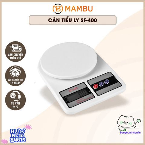 Cân Điện Tử SF-400 Cao Cấp - Thiết Bị Định Lượng Nguyên Liệu Pha Chế Chính Xác Cho Bếp Nhà Hàng, Khách Sạn