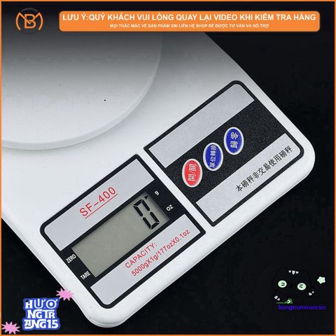 Cân Điện Tử SF-400 Cao Cấp - Thiết Bị Định Lượng Nguyên Liệu Pha Chế Chính Xác Cho Bếp Nhà Hàng, Khách Sạn