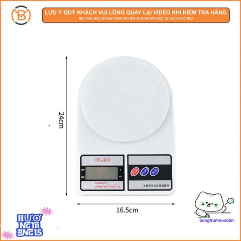 Cân Điện Tử SF-400 Cao Cấp - Thiết Bị Định Lượng Nguyên Liệu Pha Chế Chính Xác Cho Bếp Nhà Hàng, Khách Sạn