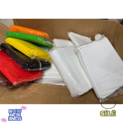 Gói 500g Đất Sét Tự Khô Màu Trắng - Bột Giấy Nhẹ Dùng Làm Hoa, Nhân Vật Chibi và Trang Trí Nội Thất