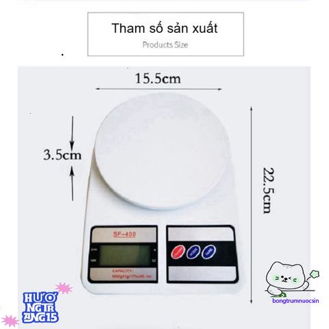 Cân Điện Tử SF-400 10kg - Cân Tiểu Ly Chính Xác 1g, Màn Hình LCD, Dùng Trong Nhà Bếp, Hỗ Trợ Kiểm Soát Dinh Dưỡng