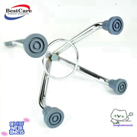 Gậy Đi Bộ 4 Chân BestCare - Gậy Tập Đi Hợp Kim Nhôm Cao Cấp Dành Cho Người Già An Toàn, Điều Chỉnh Chiều Cao, Bền Bỉ