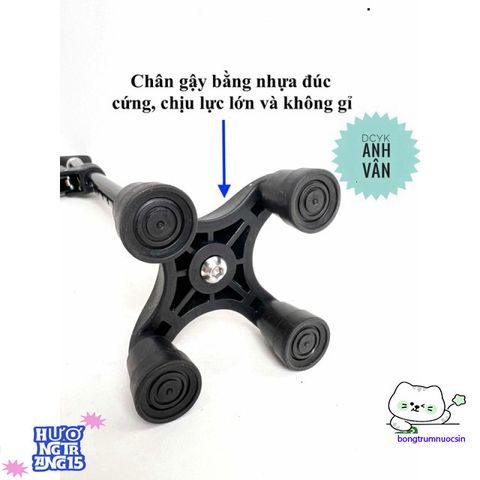 Gậy Chống 4 Chân Dành Cho Người Cao Tuổi GBM-023 - Chắc Chắn, Có Tay Vịn Để Đi Lại An Toàn hơn
