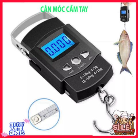 Cân Cầm Tay LCD 50kg/10g - Thiết Bị Đo Chính Xác Hoàn Hảo Cho Du Lịch, Câu Cá & Đồ Dùng Hàng Ngày