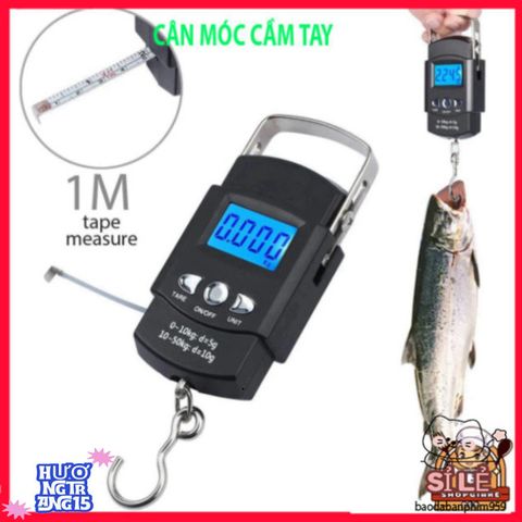 Cân Cầm Tay LCD 50kg/10g - Thiết Bị Đo Chính Xác Hoàn Hảo Cho Du Lịch, Câu Cá & Đồ Dùng Hàng Ngày