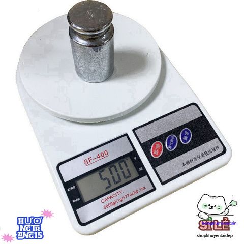 Cân Điện Tử Mini FS-400 10kg/1g - Chính Xác, Màn Hình LCD Sáng, Bảo Hành 1 Năm, Tặng Pin AAA - Cân Sức Khỏe Hoàn Hảo Cho Bếp Nhà Bạn!