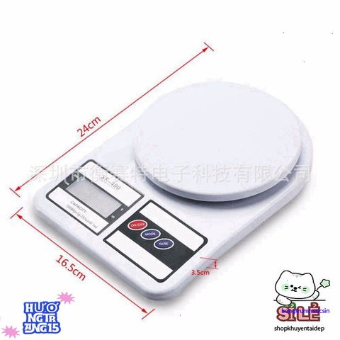 Cân Điện Tử Mini FS-400 10kg/1g - Chính Xác, Màn Hình LCD Sáng, Bảo Hành 1 Năm, Tặng Pin AAA - Cân Sức Khỏe Hoàn Hảo Cho Bếp Nhà Bạn!