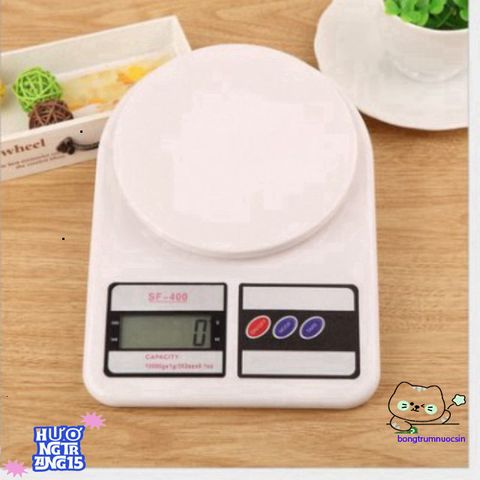 Cân Mini Điện Tử FS-400 10kg/1gr - Màn Hình LCD Sáng, Bảo Hành 1 Năm, Pin AAA Tặng Kèm, Cân Sức Khỏe Để Bếp