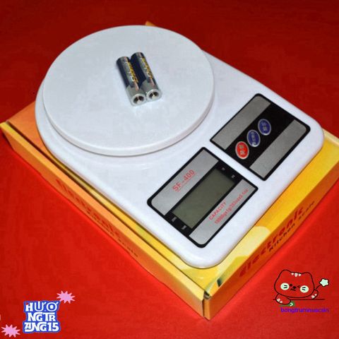 Cân Mini Điện Tử FS-400 10kg/1gr - Màn Hình LCD Sáng, Bảo Hành 1 Năm, Pin AAA Tặng Kèm, Cân Sức Khỏe Để Bếp