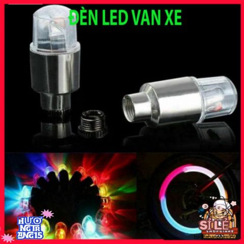 Bộ 2 Đèn LED Màu Sắc Ấn Tượng cho Van Xe Đạp và Xe Máy - Đèn Trang Trí Tăng Cường Hiệu Ứng Ánh Sáng Ban Đêm