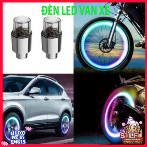 Bộ 2 Đèn LED Màu Sắc Ấn Tượng cho Van Xe Đạp và Xe Máy - Đèn Trang Trí Tăng Cường Hiệu Ứng Ánh Sáng Ban Đêm