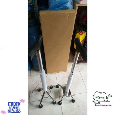 Gậy Chống 3/4 Chân Nhập Khẩu cho Người Cao Tuổi - Hỗ Trợ Đi Lại An Toàn, Chắc Chắn và Đẹp Mắt