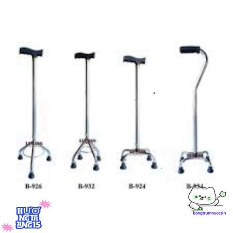 Gậy Chống 3/4 Chân Nhập Khẩu cho Người Cao Tuổi - Hỗ Trợ Đi Lại An Toàn, Chắc Chắn và Đẹp Mắt