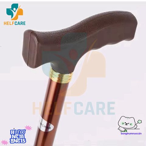 Gậy Chống Một Chân HelpCare Chất Liệu Hợp Kim Nhôm - Điều Chỉnh Chiều Cao 76-98cm, Hỗ Trợ Người Già Đi Lại An Toàn Và Tiện Lợi