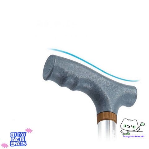 Gậy hỗ trợ đi lại 4 chân có thể điều chỉnh - Thiết bị an toàn cho người già và người khuyết tật, hỗ trợ di chuyển dễ dàng.