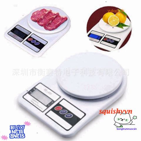 Cân Điện Tử Mini FS-400 - Cân Sức Khỏe Đo Tối Đa 10kg/1g, Màn Hình LCD Sáng, Sang Trọng, Có Pin Tặng Kèm, Bảo Hành 1 Năm