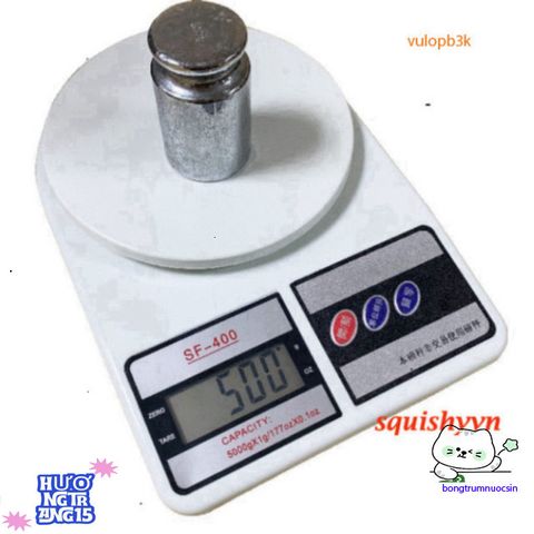 Cân Điện Tử Mini FS-400 - Cân Sức Khỏe Đo Tối Đa 10kg/1g, Màn Hình LCD Sáng, Sang Trọng, Có Pin Tặng Kèm, Bảo Hành 1 Năm