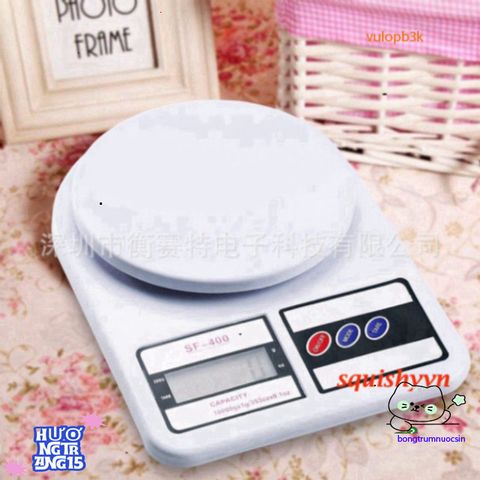 Cân Điện Tử Mini FS-400 - Cân Sức Khỏe Đo Tối Đa 10kg/1g, Màn Hình LCD Sáng, Sang Trọng, Có Pin Tặng Kèm, Bảo Hành 1 Năm