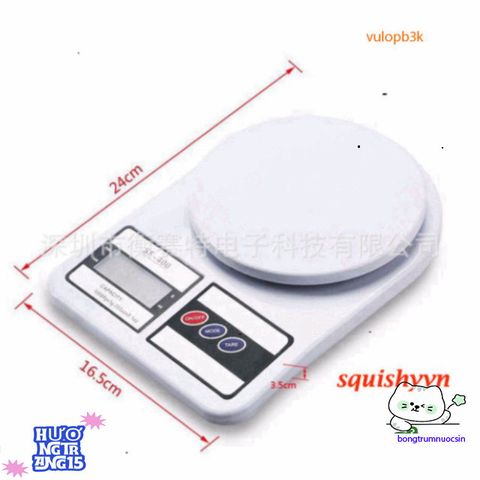 Cân Điện Tử Mini FS-400 - Cân Sức Khỏe Đo Tối Đa 10kg/1g, Màn Hình LCD Sáng, Sang Trọng, Có Pin Tặng Kèm, Bảo Hành 1 Năm