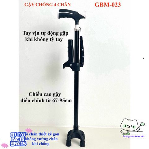 Giá đỡ 4 chân có tay vịn an toàn cho người già - Dụng cụ hỗ trợ đi lại tiện lợi, chắc chắn và dễ sử dụng