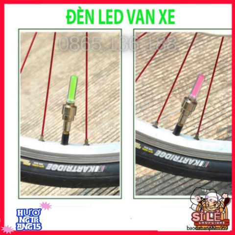 Bộ đèn LED gắn van xe đạp chống nước - An toàn và tiện ích cho chuyến đi ban đêm, thiết kế hiện đại, 2 chiếc nhẹ nhàng lắp dễ dàng