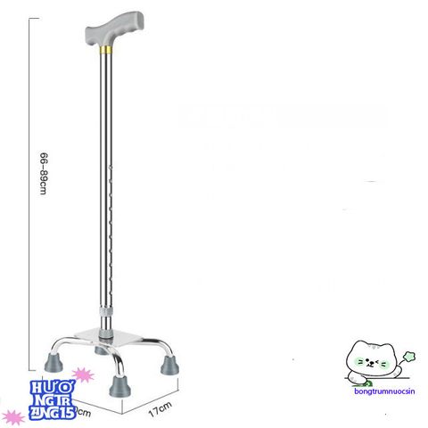 Gậy Hỗ Trợ Điều Chỉnh Chiều Cao - Gậy Chống Cho Người Già, Bệnh Nhân - Thiết Bị Chăm Sóc Sức Khỏe Tiện Lợi, Gọn Nhẹ