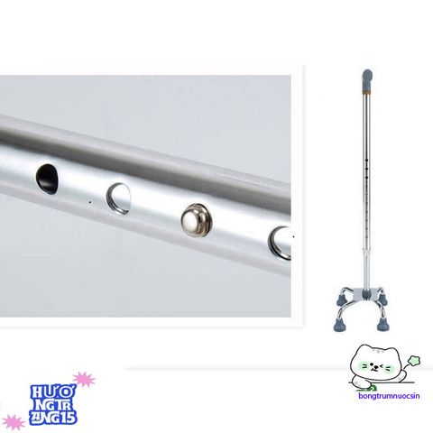 Gậy Hỗ Trợ Điều Chỉnh Chiều Cao - Gậy Chống Cho Người Già, Bệnh Nhân - Thiết Bị Chăm Sóc Sức Khỏe Tiện Lợi, Gọn Nhẹ