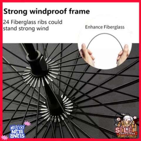 Ô Dù Cán Dài Gozin 24 Nan Chống Lật - Ô Dù Thời Trang Chống Nắng, Chống Mưa Bền Bỉ, Thiết Kế Hiện Đại, Đẳng Cấp 130 cm