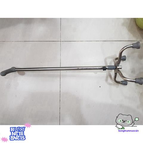 Gậy Nâng Đỡ 3 Chân Inox - Giải Pháp An Toàn Cho Người Già & Khuyết Tật - Chống Trơn Trượt, Điều Chỉnh Chiều Cao
