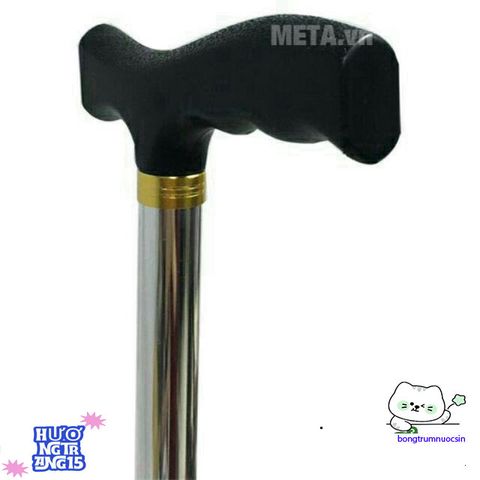 Gậy Chống Inox 3 Chân Lucass - Gậy Đi Bộ Chắc Chắn Cho Người Cao Tuổi và Người Khuyết Tật Giúp Đi Lại An Toàn