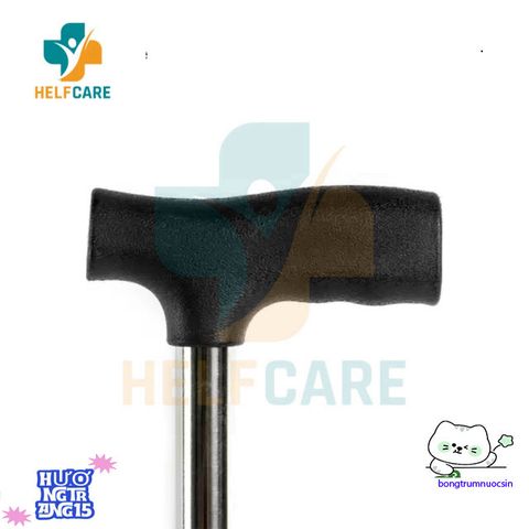 Gậy Chống 4 Chân Inox HelpCare Điều Chỉnh Chiều Cao 80-98cm Dành Cho Người Già - Sản Phẩm An Toàn, Bền Bỉ, Tiện Dụng