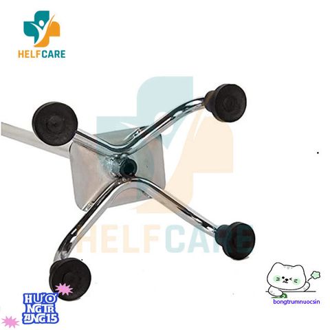 Gậy Chống 4 Chân Inox HelpCare Điều Chỉnh Chiều Cao 80-98cm Dành Cho Người Già - Sản Phẩm An Toàn, Bền Bỉ, Tiện Dụng