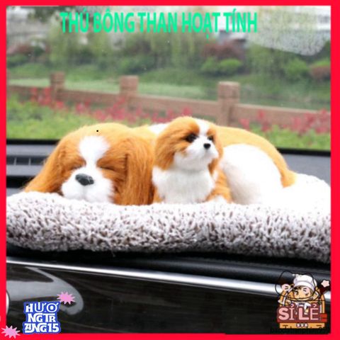 Kính Chào Chó Cảnh Than Hoạt Tính - Đồ Trang Trí Ô Tô Dễ Thương Khử Mùi Hôi, Phụ Kiện Ô Tô Độc Đáo cho Không Gian Sống Tươi Mát
