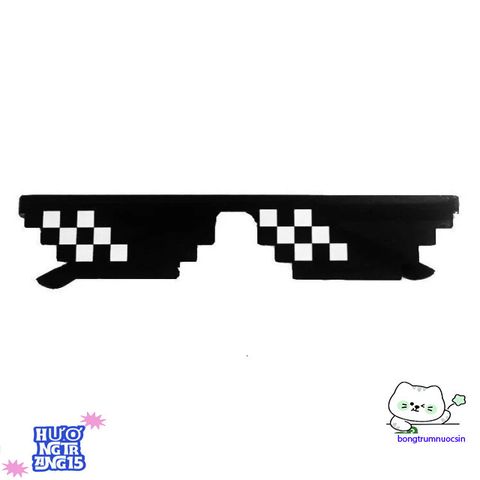 Kính Mát Pixel Mosaic 2D Unisex - Phong Cách Năng Động, Thoải Mái Cho Nam Nữ, Thời Trang Cosplay & Chụp Ảnh