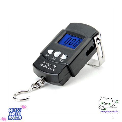 Cân Điện Tử Xách Tay 50kg/10g - Cân Sức Khỏe Với Móc Treo, Thước Dây, Độ Chính Xác Cao, Thiết Kế Nhỏ Gọn