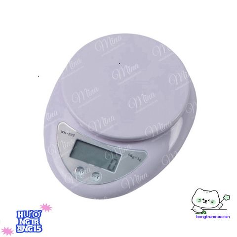 Cân Điện Tử WH-B05 - Đo Trọng Lượng Chính Xác Từ 1g Đến 5kg, Thích Hợp Để Làm Bánh Và Nấu Ăn
