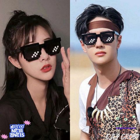 Kính Mát Thug Life Đen Hiphop - Phụ Kiện Thời Trang Rapper Âu Mỹ Dubai Chất Chơi, Phong Cách Đặc Biệt