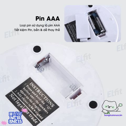 Cân Mini Điện Tử 5Kg - Cảm Biến Chính Xác, Thiết Kế Gọn Nhẹ Dễ Dàng Mang Theo, Màn Hình LCD Rõ Ràng
