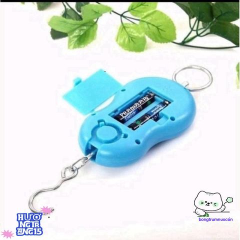 Cân Điện Tử Cầm Tay Mini Kèm Móc Treo - Cân Hành Lý Chính Xác Du Lịch Tiện Lợi, Màn Hình LCD Hiển Thị Rõ Ràng