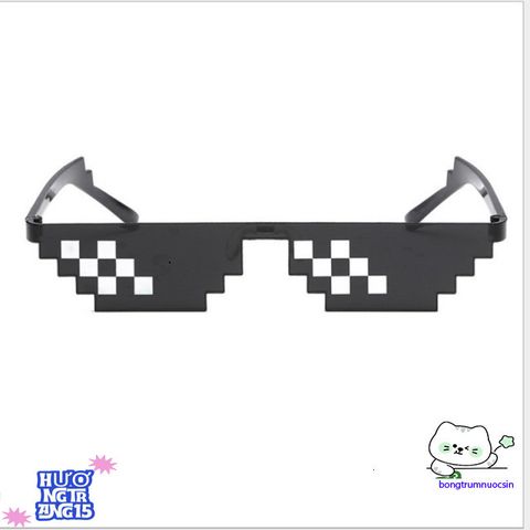Kính Thug Life 6 Chấm Đa Màu - Phụ Kiện Thời Trang Siêu Ngầu Cho Gamer - Kính Mắt Minecraft Nổi Bật