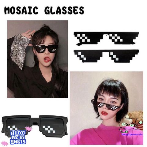 Kính Mát Thug Life 6 Chấm Phong Cách Minecraft - Kính Râm Nhiều Màu Độc Đáo, Giá Rẻ Từ ABICA 304